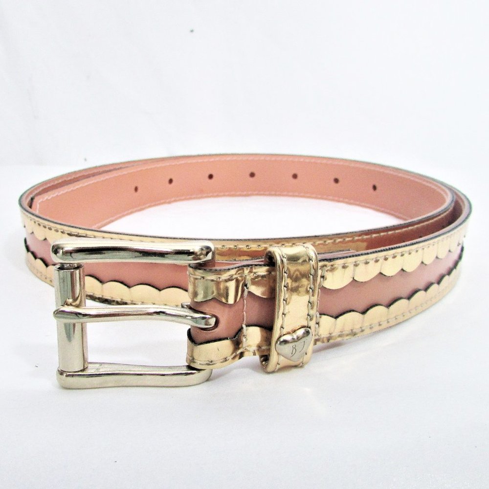 Betsy Johnson flesh gold belt M - Picture 2 of 5